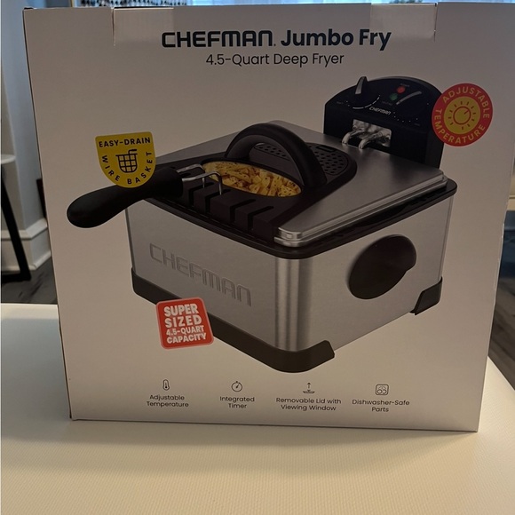 Chefman Stainless Steel Deep Fryer with Basket - Picture 3 of 3